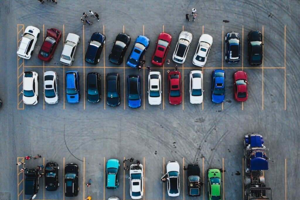Beim Parkplatz fängt der Urlaub an