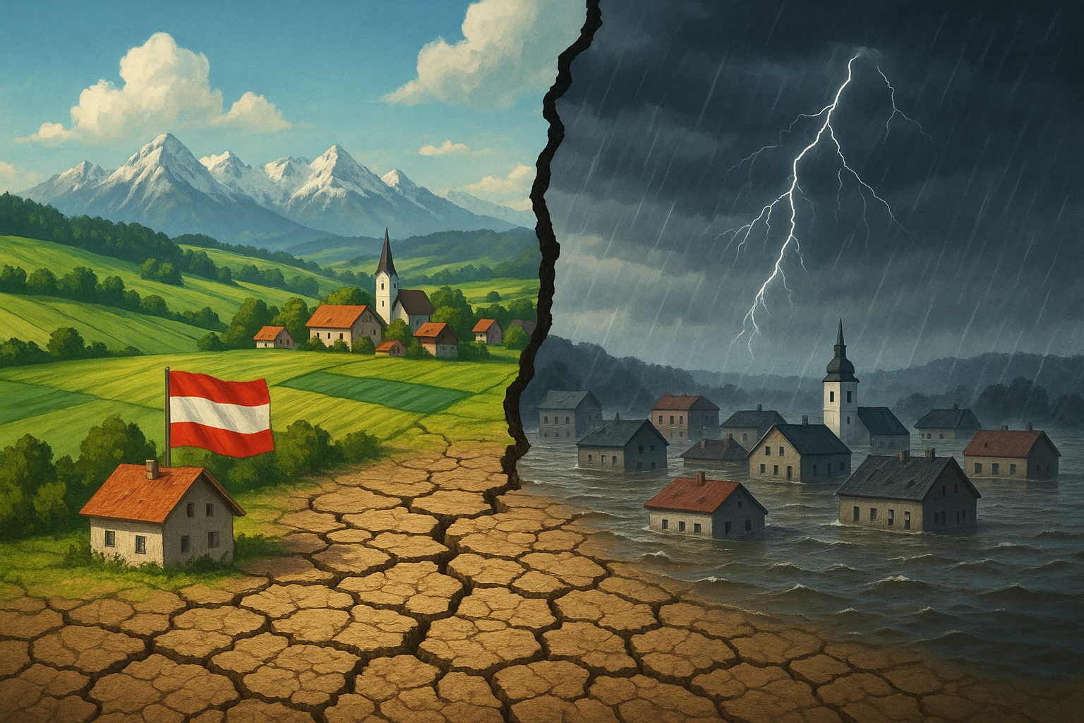 Titelbild zu „Bodenverbrauch-Alarm! Stehen Österreich Jahrhundertkatastrophen bevor?“