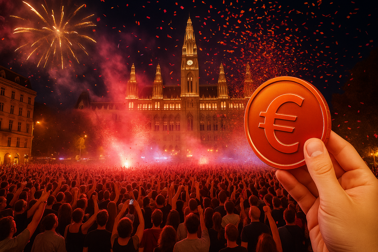 Titelbild zu „Gebühren-Schock: Millionen-Party in Wien trotz explodierender Kosten!“