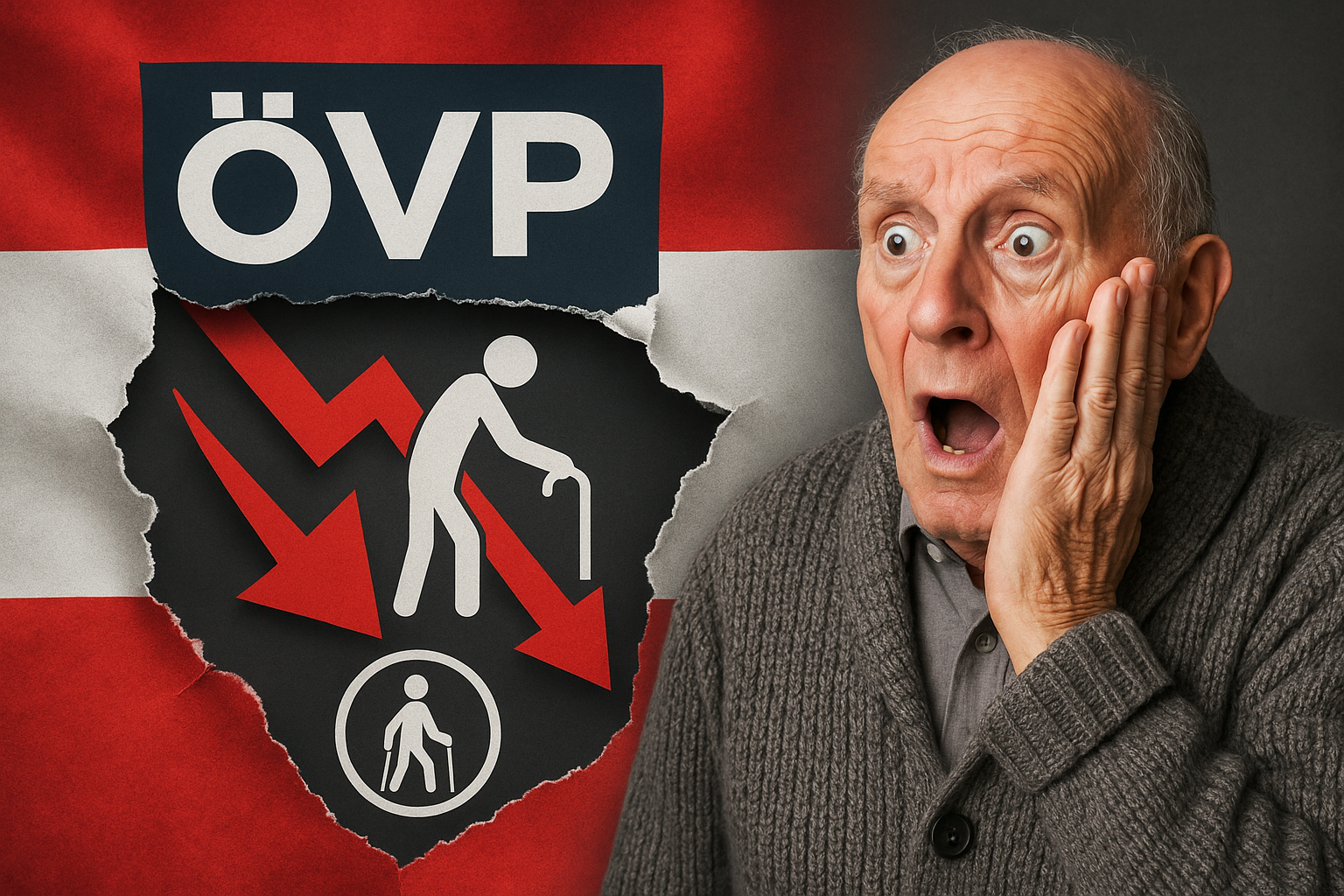 Titelbild zu „Pensions-Schock: ÖVP plant Renten-Albtraum für Österreichs Senioren!“