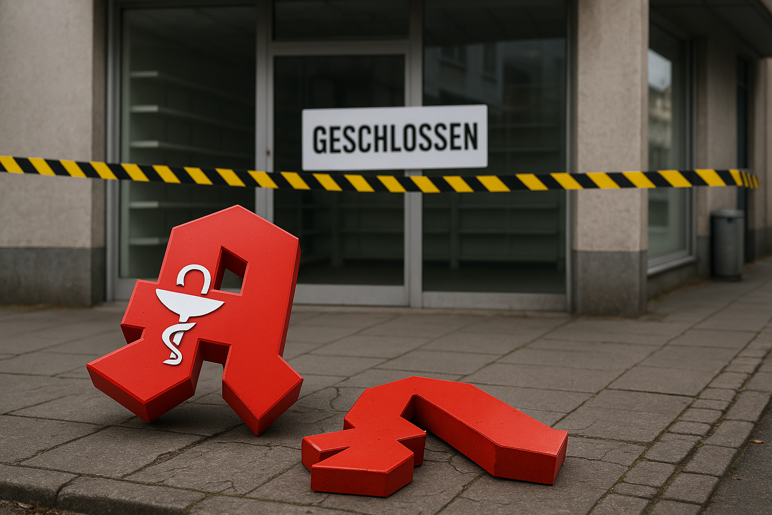 Titelbild zu „Pharmakrise in Deutschland: Apothekensterben erreicht neuen Höhepunkt!“