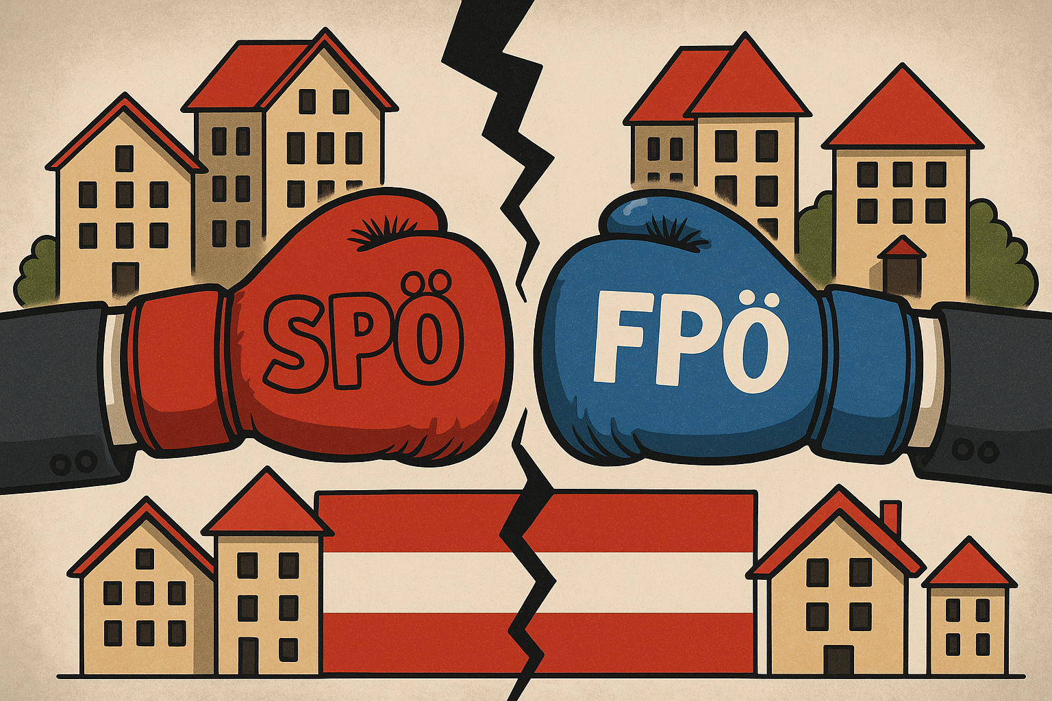 Titelbild zu „SPÖ gegen FPÖ: Der große Wohnkriegs-Showdown in Österreich!“