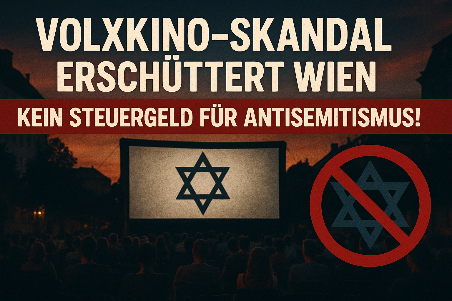 Titelbild zu „Volxkino-Skandal erschüttert Wien: Kein Steuergeld für Antisemitismus!“