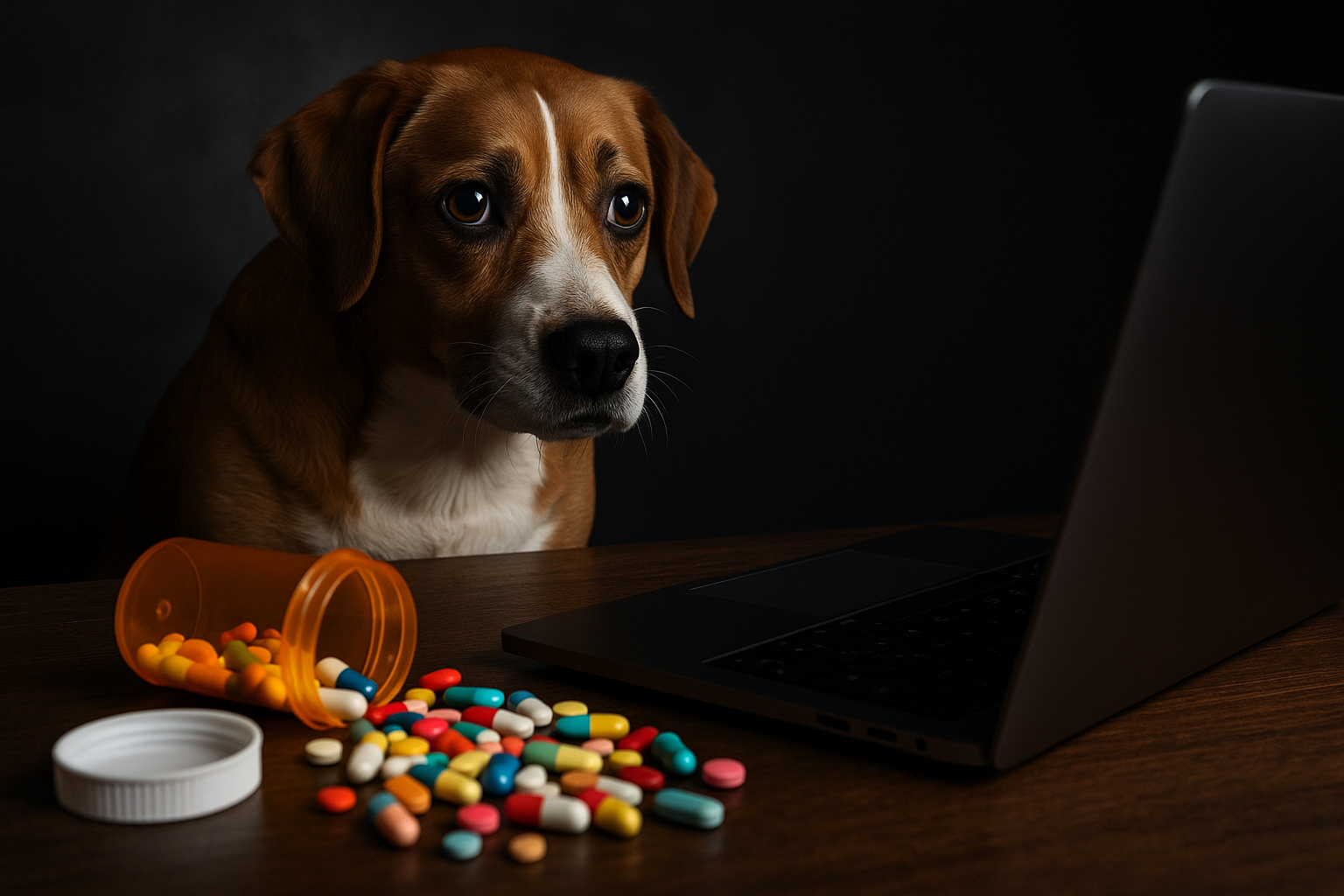 Titelbild zu „Gefährliche Pillen für Haustiere: Die dunkle Seite der Online-Apotheken“
