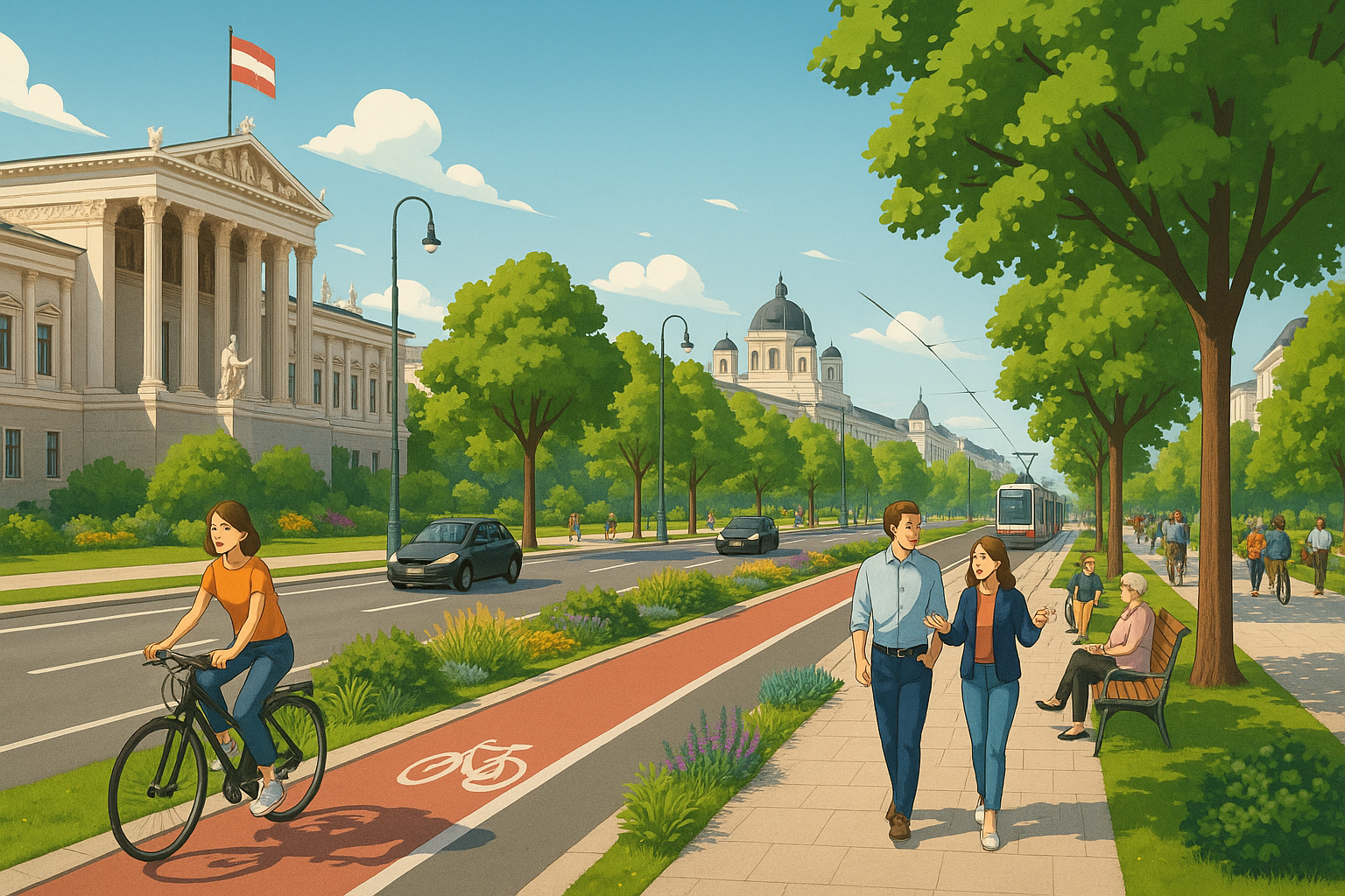 Titelbild zu „Wien plant Mega-Umgestaltung: Ring wird zum Vorzeigeprojekt!“