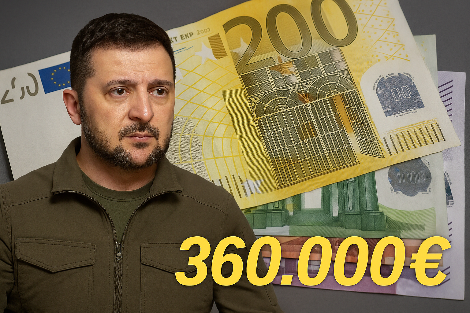 Titelbild zu „Selenskyj-Besuch kostet Steuerzahler über 360.000 Euro! Was steckt dahinter?“