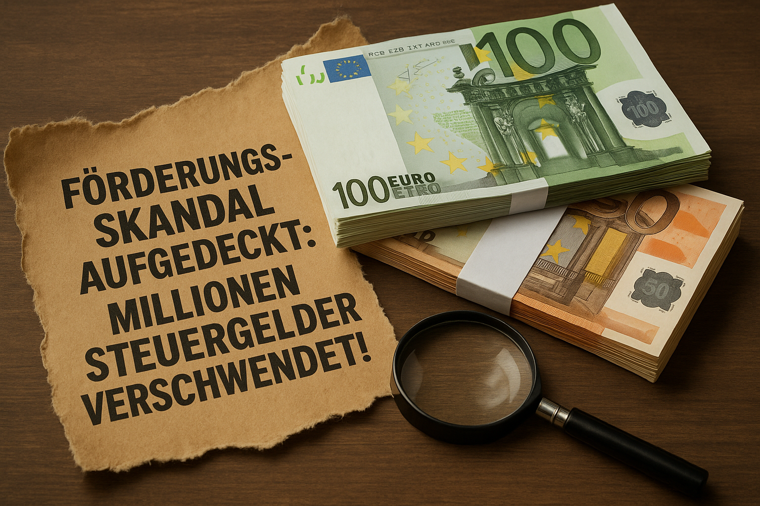 Titelbild zu „Förderungsskandal aufgedeckt: Millionen Steuergelder verschwendet!“