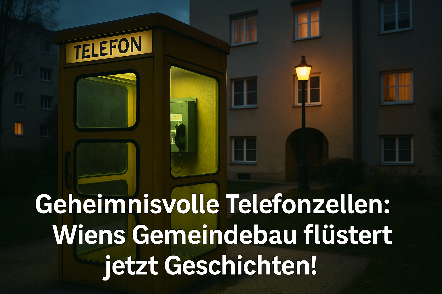 Titelbild zu „Geheimnisvolle Telefonzellen: Wiens Gemeindebau flüstert jetzt Geschichten!“