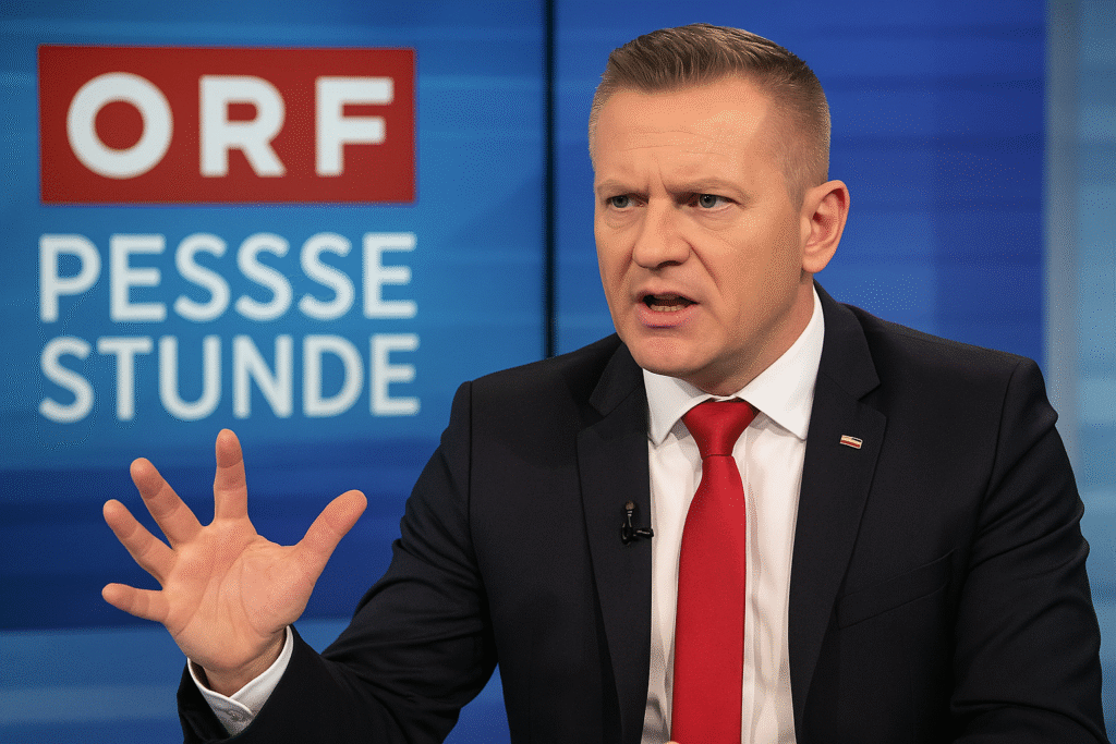 Skandalöse Aussagen in der ORF-Pressestunde: Was Mario Kunasek wirklich plant!