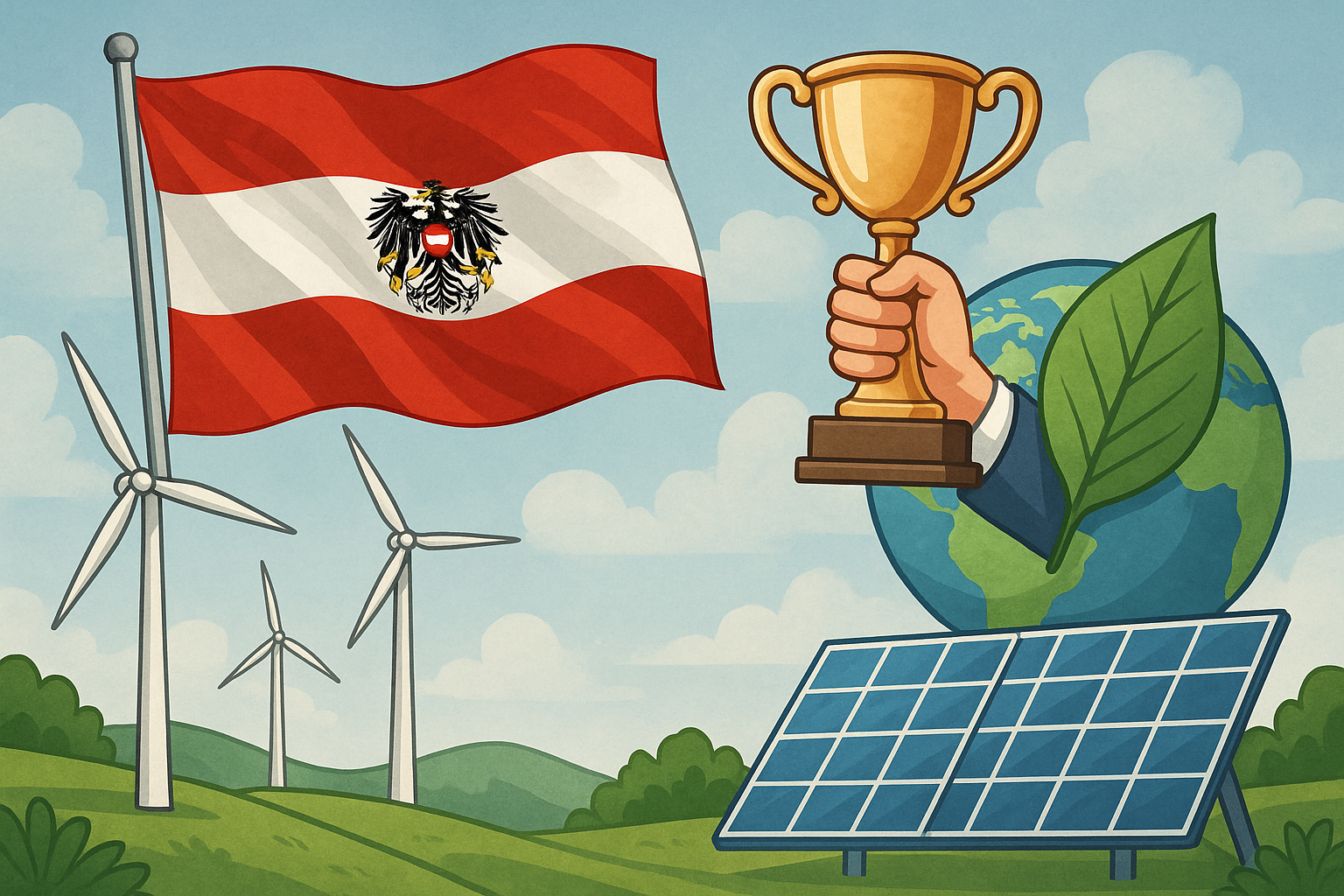 Titelbild zu „Österreichs Kampf gegen den Klimawandel: Staatspreis setzt neue Maßstäbe!“
