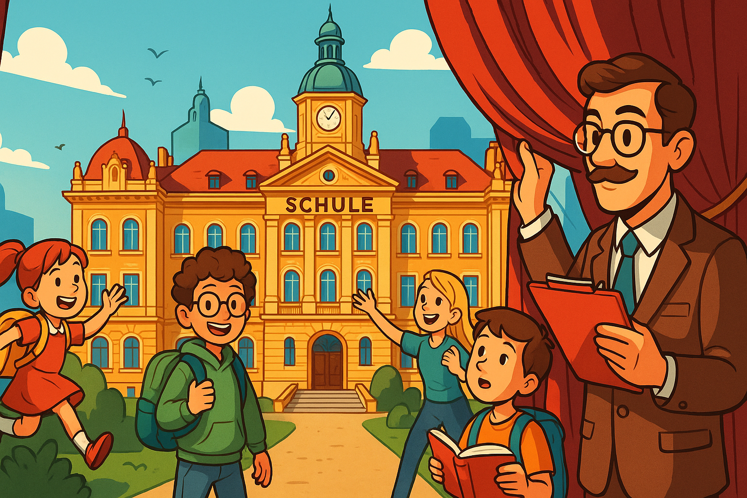 Titelbild zu „Wiener Schul-Extravaganza: Ein Blick hinter die Kulissen der Bildungsoase!“