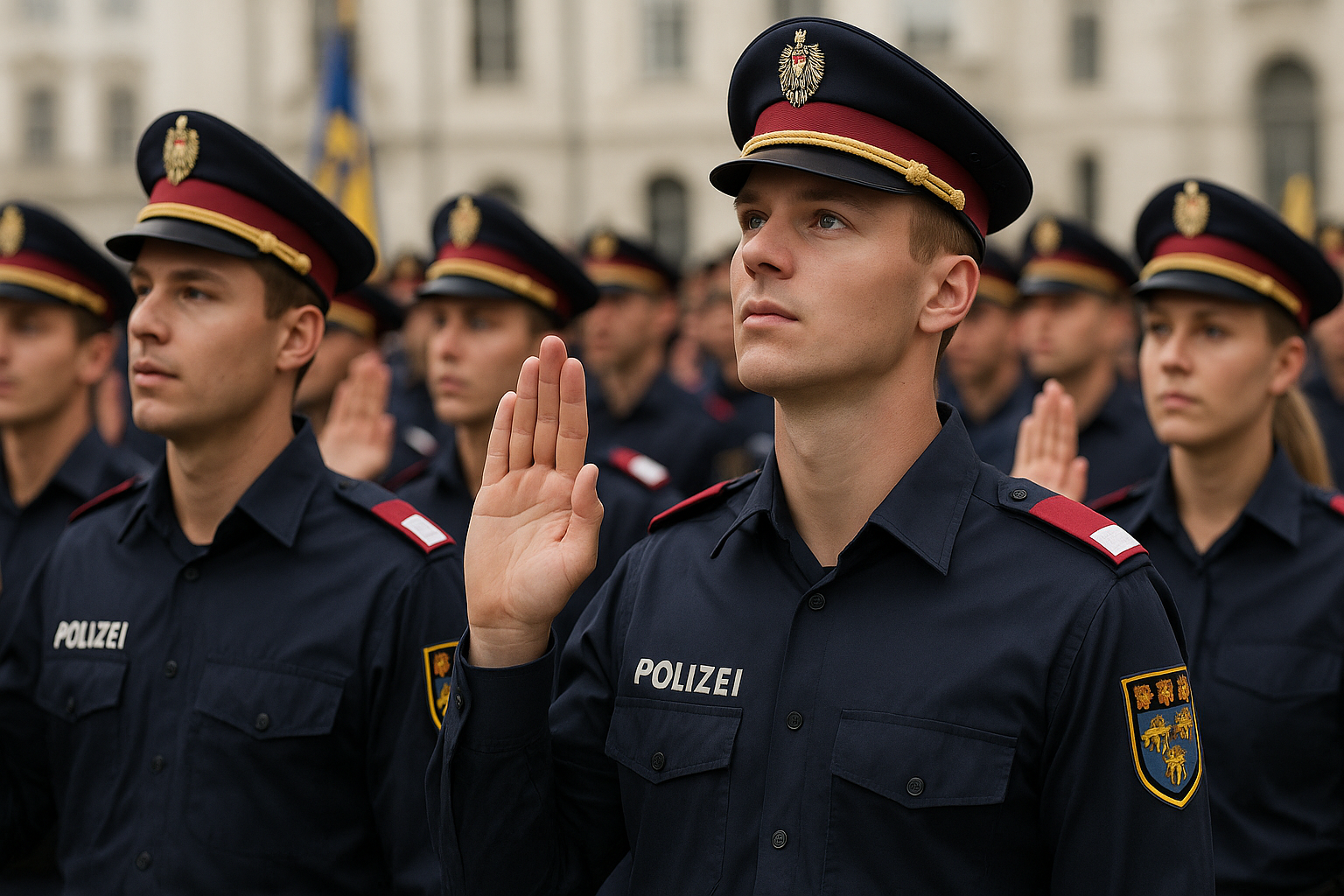 Titelbild zu „Spektakuläre Angelobung: 189 neue Polizisten für Niederösterreich!“