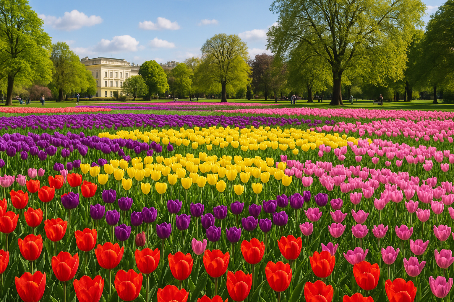 Titelbild zu „Blühende Sensation: 690.000 Blumenzwiebeln verwandeln Wien in ein Farbenmeer!“