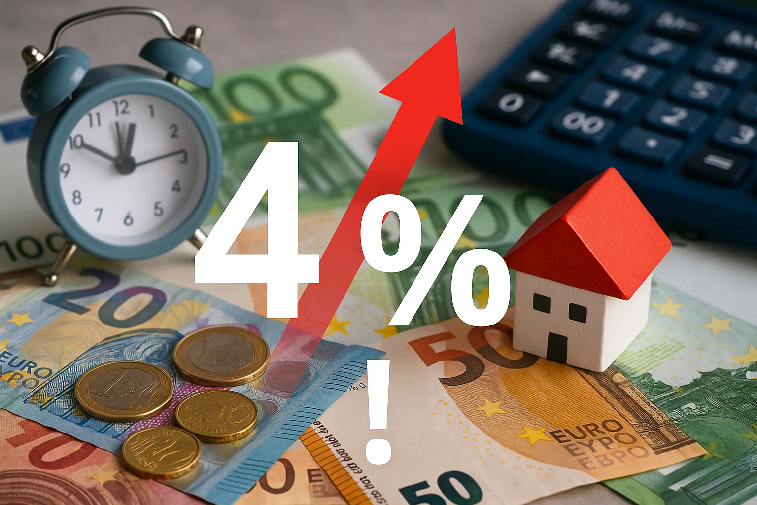 Titelbild zu „Inflations-Schock! 4 Prozent: Österreichs Haushalte am Limit!“