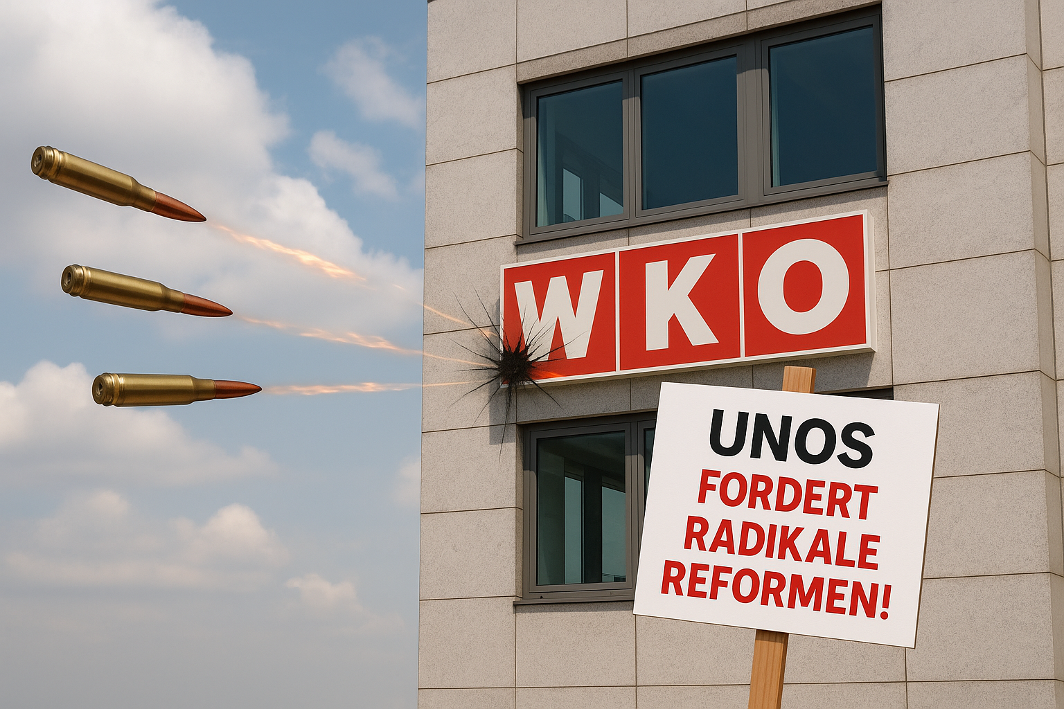 Titelbild zu „Wirtschaftskammer unter Beschuss: UNOS fordert radikale Reformen!“