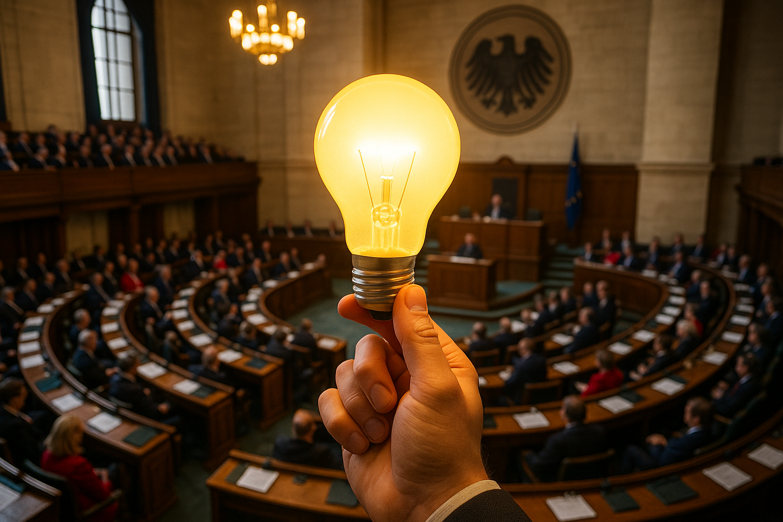Titelbild zu „Revolution im Parlament: Wie Ihre Idee die Zukunft verändern könnte!“