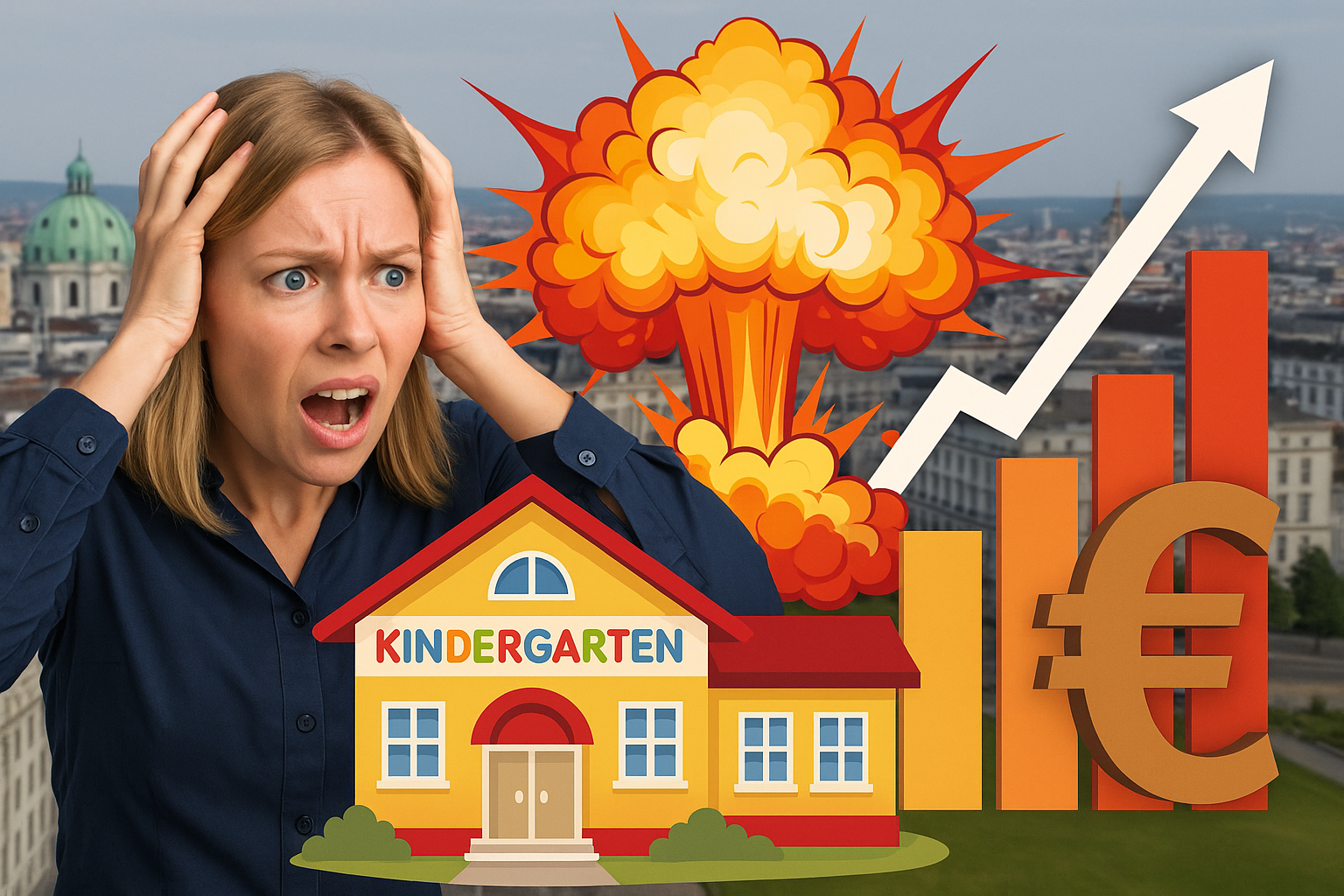 Titelbild zu „Explodierende Kosten in Wien: Eltern empört über Kindergarten-Gebühren!“