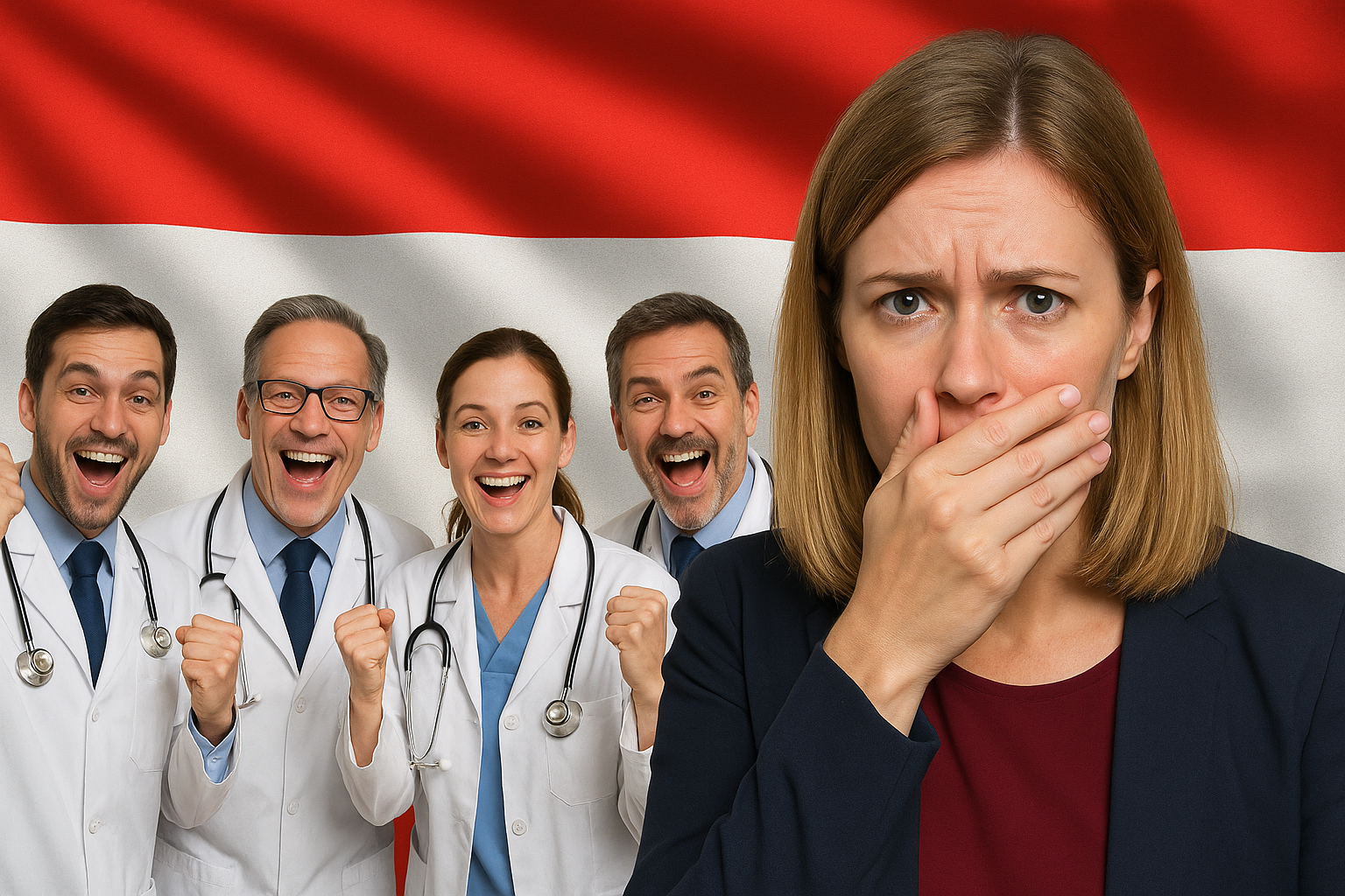 Titelbild zu „Gesundheits-Drama in Österreich: Ärzte jubeln über Ministerin!“