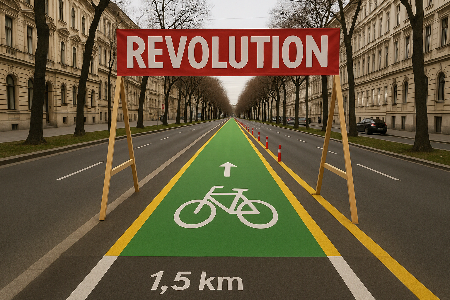 Titelbild zu „Revolution in Wien! 1,5 km Radachse eröffnet – Was bedeutet das für die Stadt?“