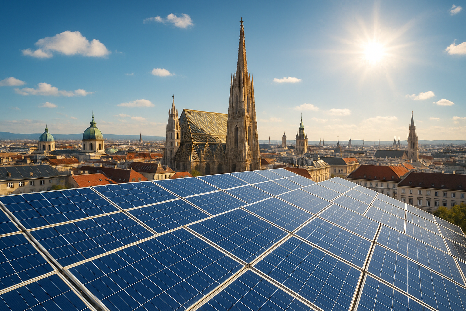 Titelbild zu „Wien übertrifft alle Erwartungen: Sonnenstrom-Revolution 2025!“
