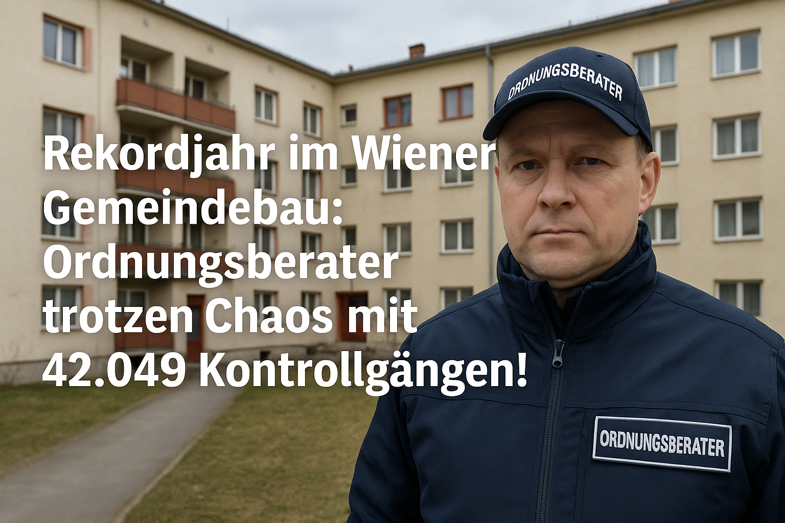 Titelbild zu „Rekordjahr im Wiener Gemeindebau: Ordnungsberater trotzen Chaos mit 42.049 Kontrollgängen!“