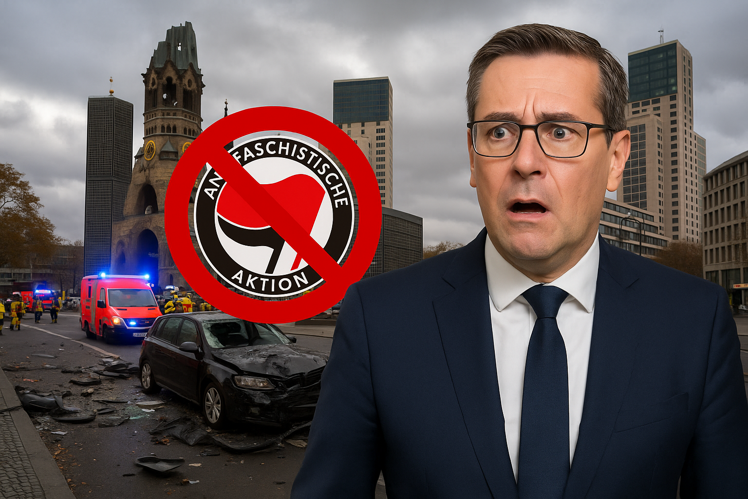 Titelbild zu „Schock nach Berlin-Anschlag: FPÖ fordert Antifa-Verbot!“