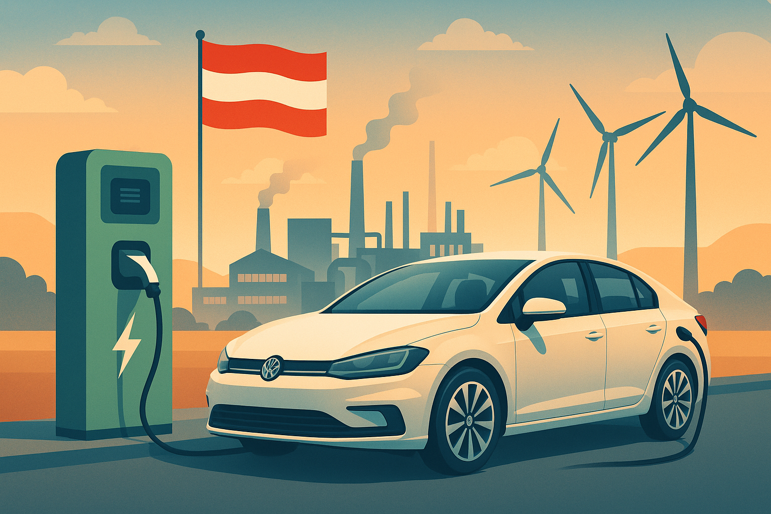 Titelbild zu „E-Mobilität: Österreichs Weg zur klimafitten Industrie“