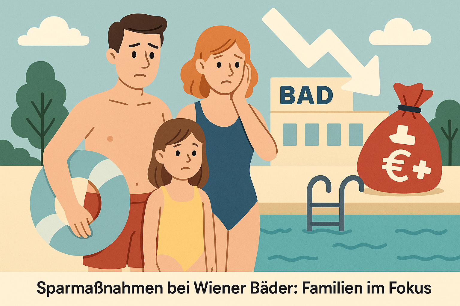 Titelbild zu „Sparmaßnahmen bei Wiener Bädern: Familien im Fokus“