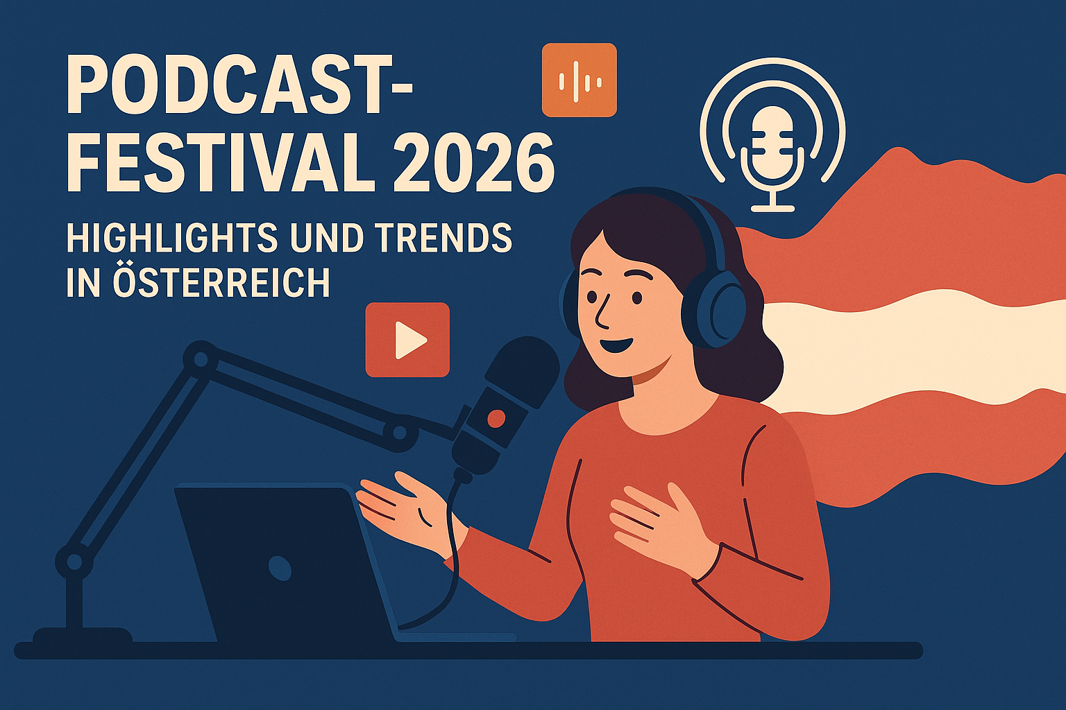 Titelbild zu „Podcast-Festival 2026: Highlights und Trends in Österreich“