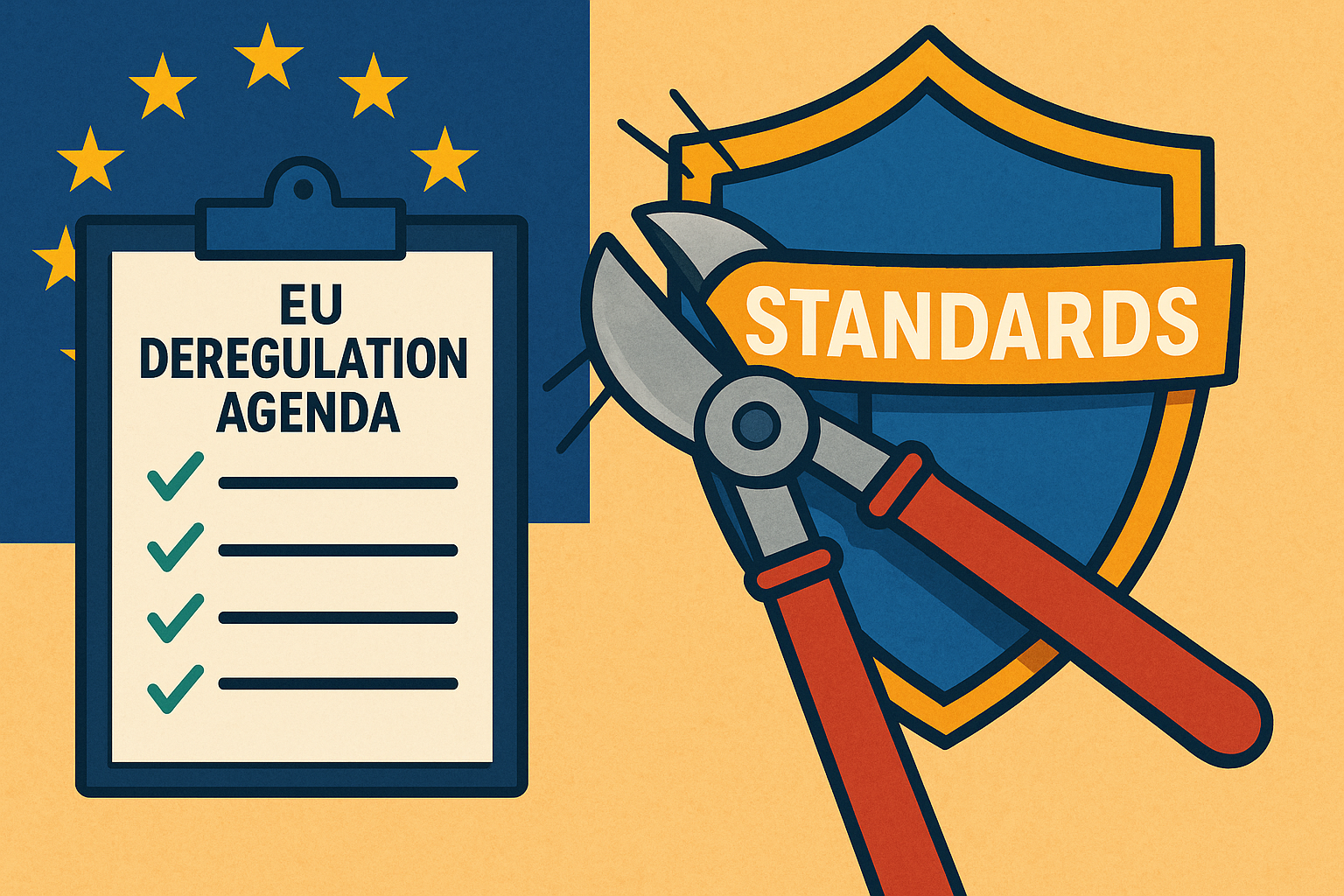 Titelbild zu „EU-Deregulierungsagenda: Bedrohung für Schutzstandards“