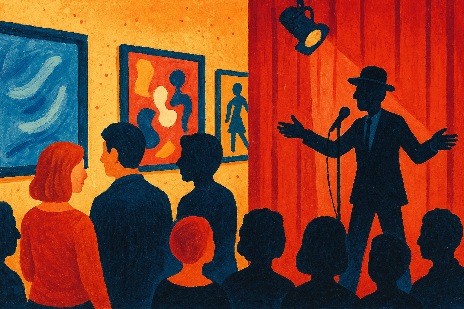 Titelbild zu „Kunst im Ringturm: Ein Abend voller Kabarett und Kultur“