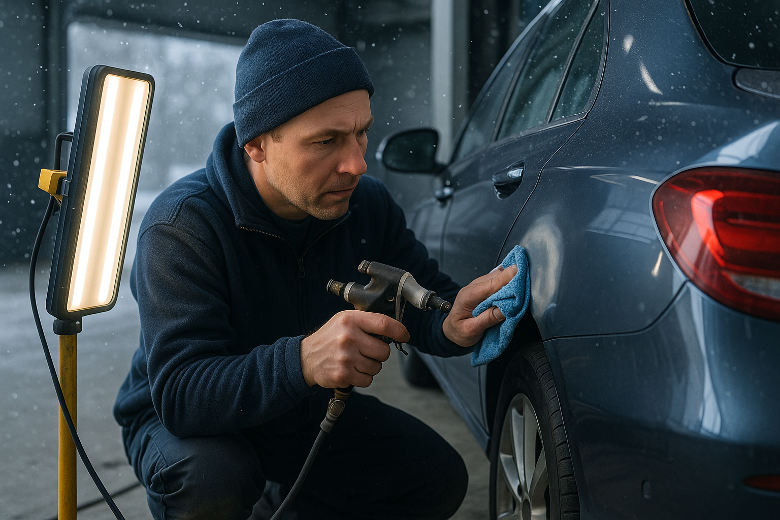 Titelbild zu „Effiziente KFZ-Reparatur in Wien: Spot-Repair im Winter“