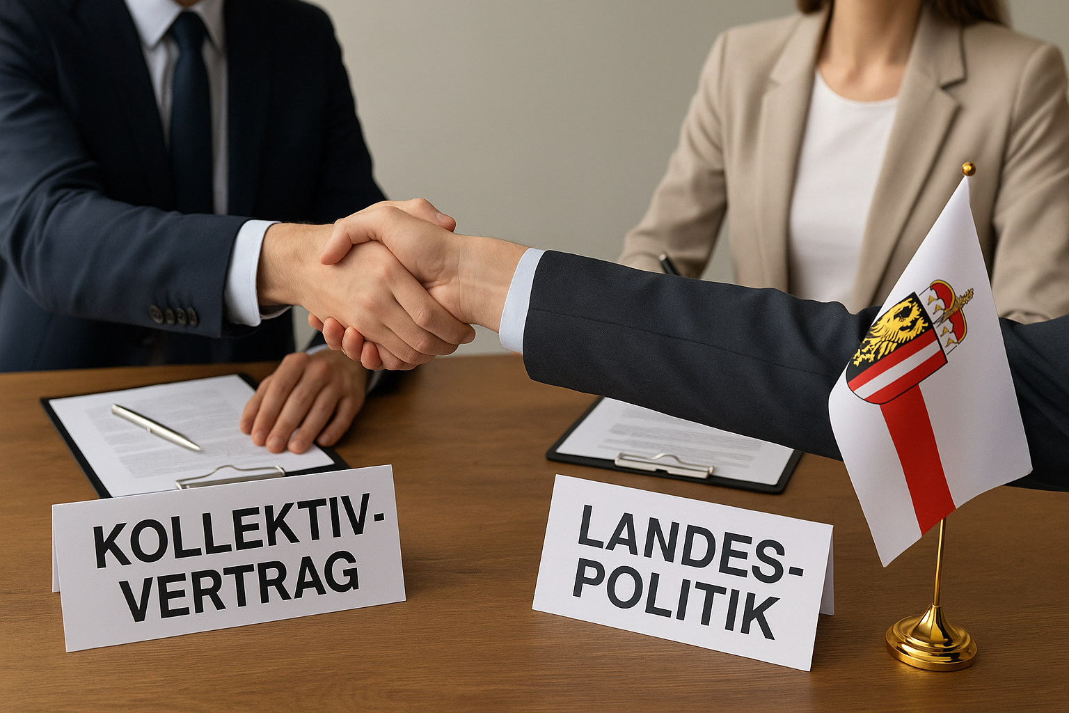 Titelbild zu „Kollektivvertragsverhandlungen in OÖ: Landespolitik im Fokus“