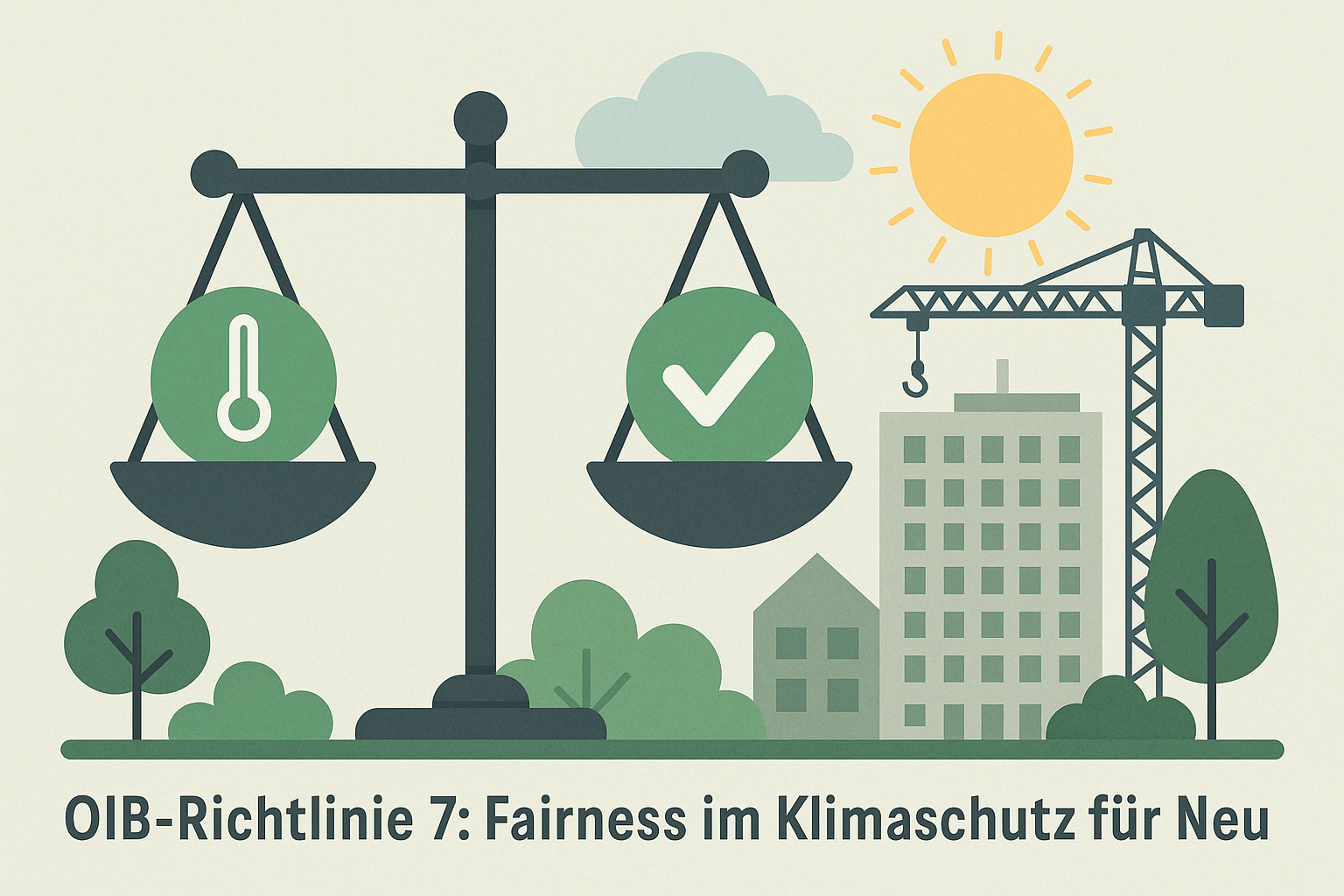 Titelbild zu „OIB-Richtlinie 7: Fairness im Klimaschutz für Neubauten“