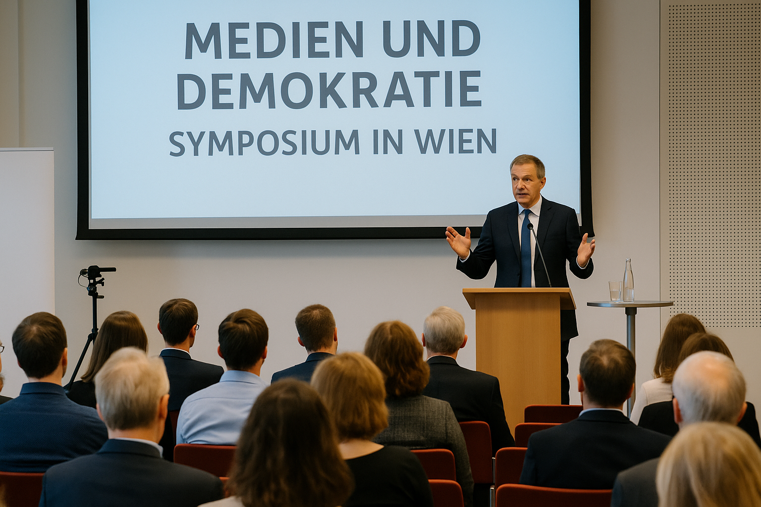 Titelbild zu „Medien und Demokratie: Symposium in Wien beleuchtet Herausforderungen“