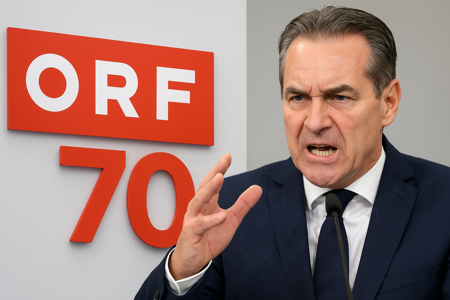 Titelbild zu „FPÖ kritisiert ORF-Berichterstattung scharf zum 70-jährigen Bestehen“