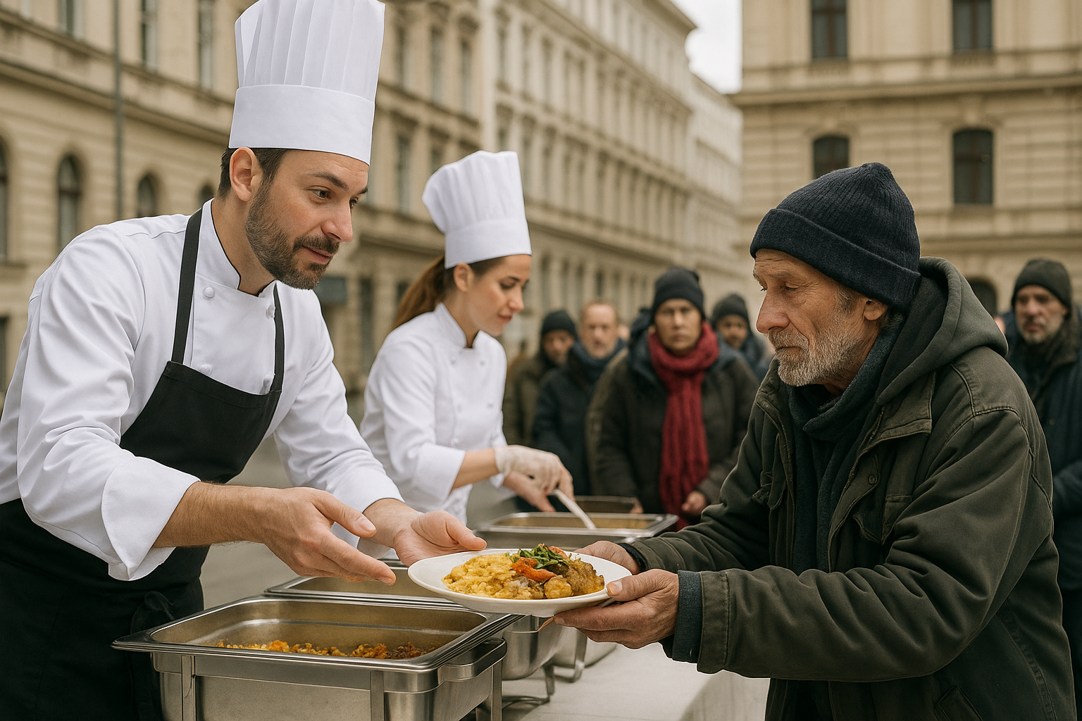Titelbild zu „Spitzenköch:innen kochen für Menschen in Not in Wien“