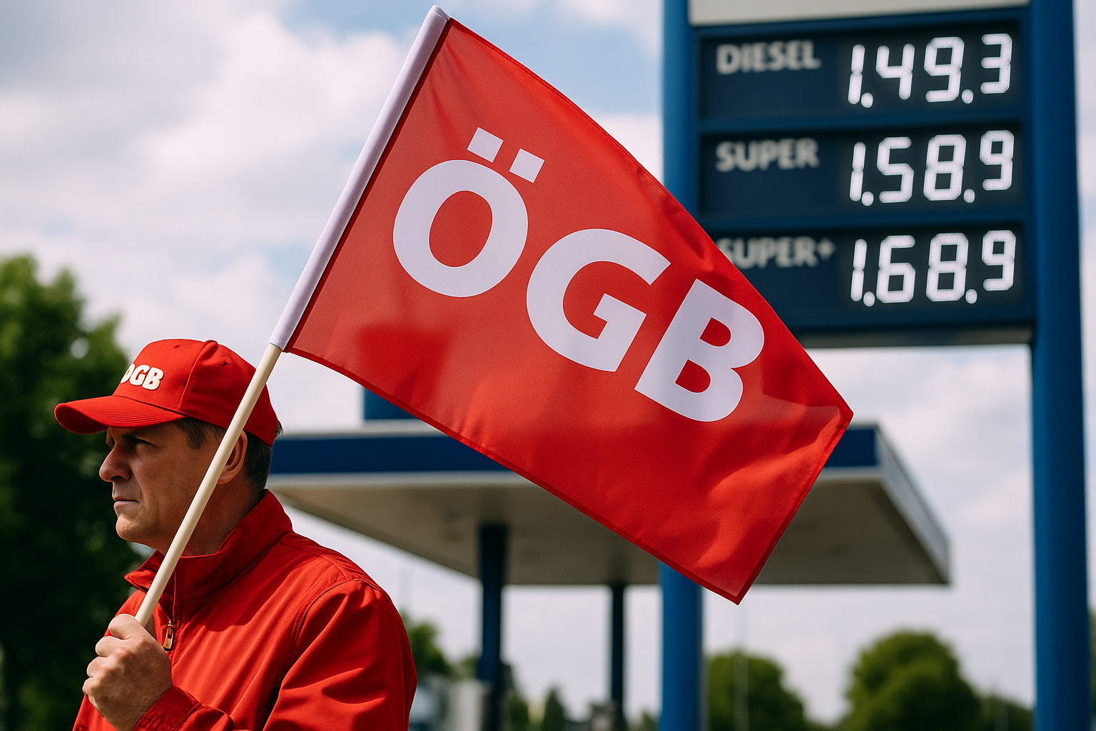 Titelbild zu „ÖGB fordert Verlängerung der Spritpreisbremse“