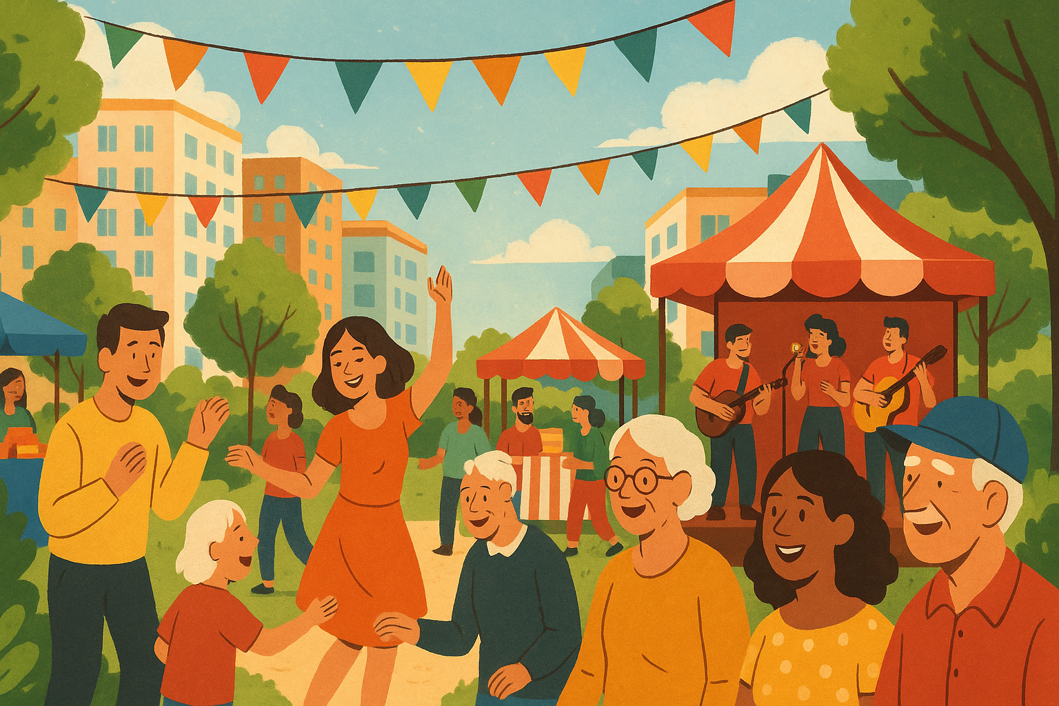 Titelbild zu „Stadtteilfest auf den Aspanggründen: Ein Fest für die Gemeinschaft“