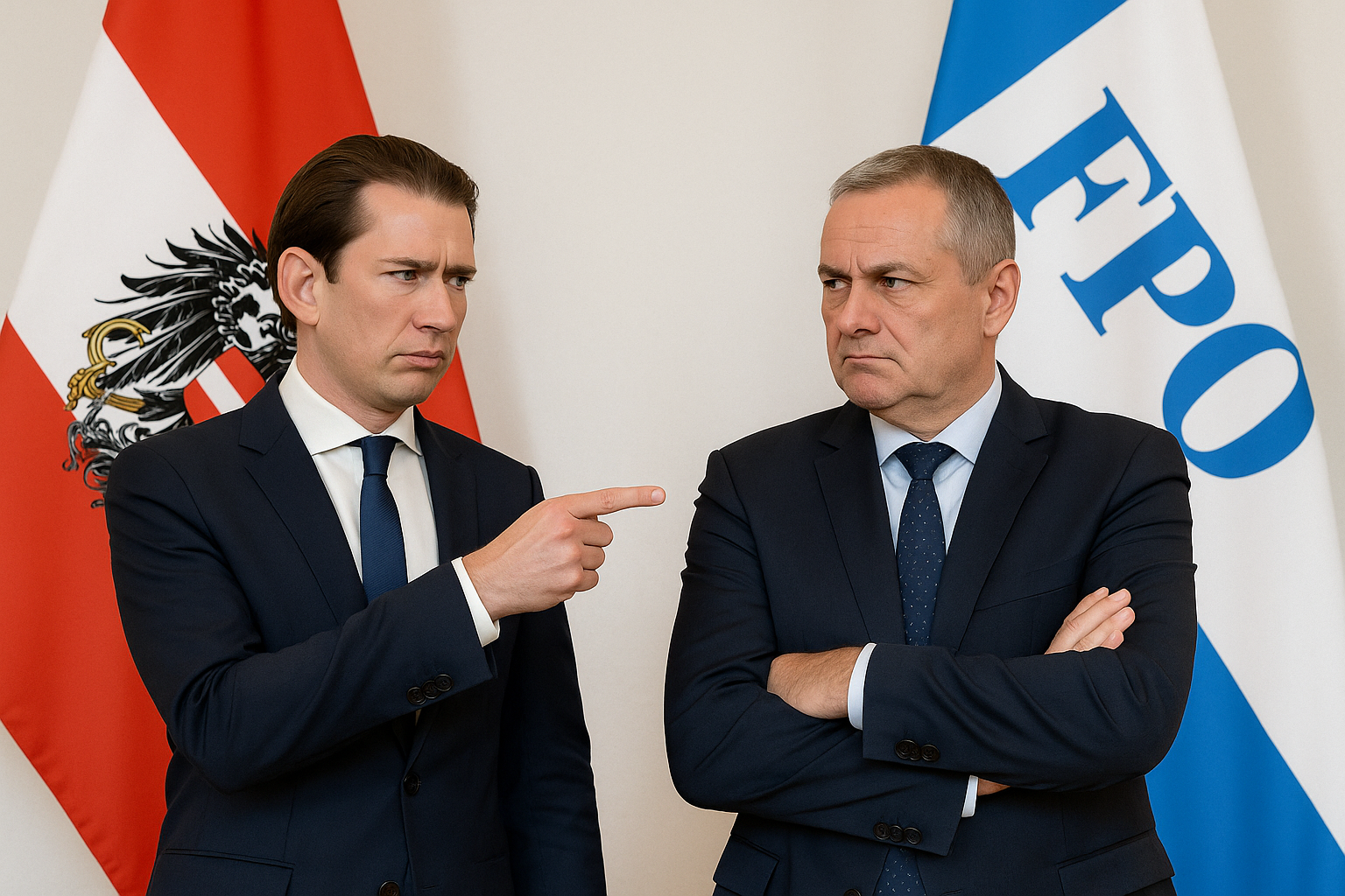Titelbild zu „FPÖ kritisiert ÖVP: Heuchelei im Kanzleramt“