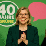 Leonore Gewessler feiert 40 Jahre Grüne mit Bürgerdialog
