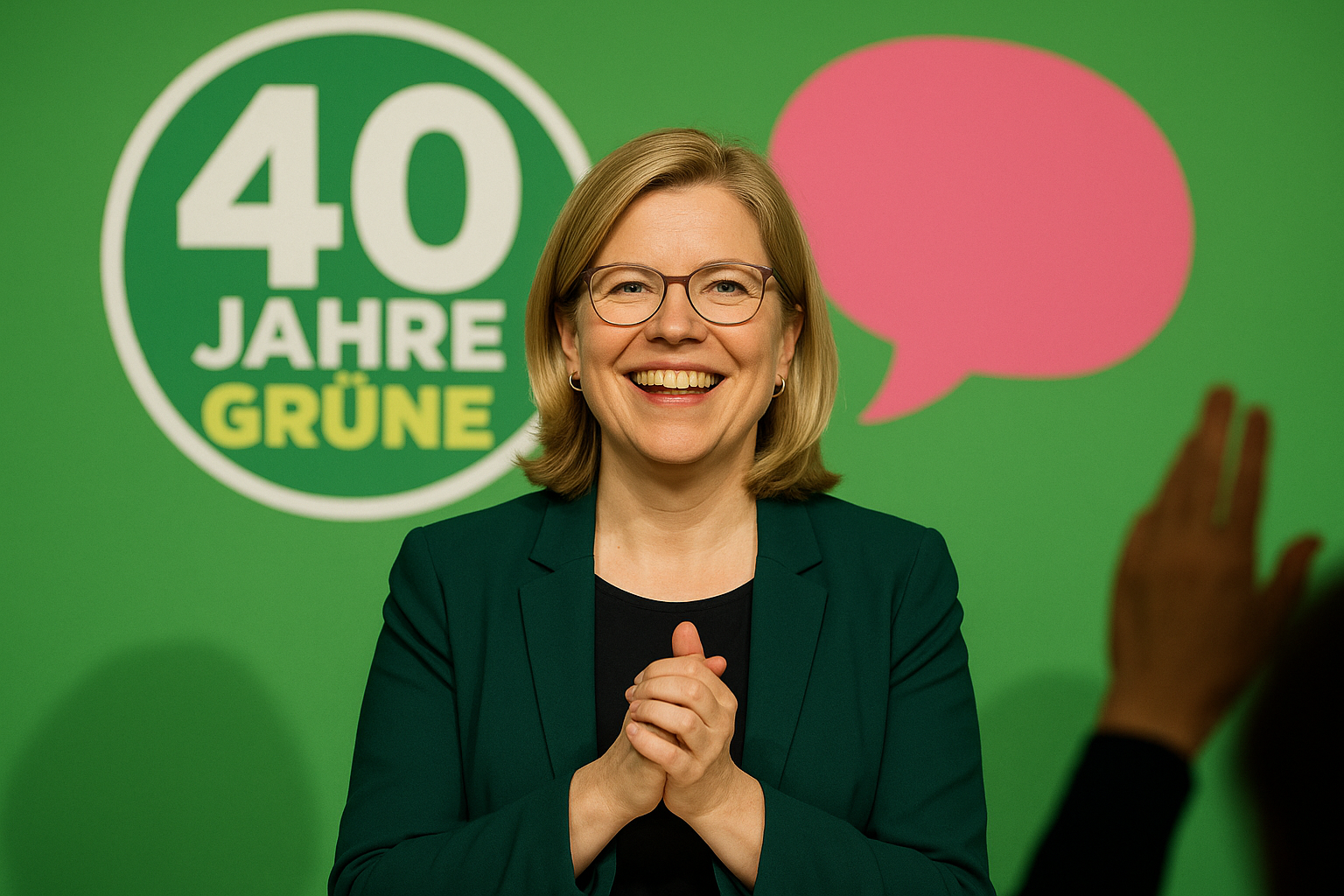 Titelbild zu „Leonore Gewessler feiert 40 Jahre Grüne mit Bürgerdialog“