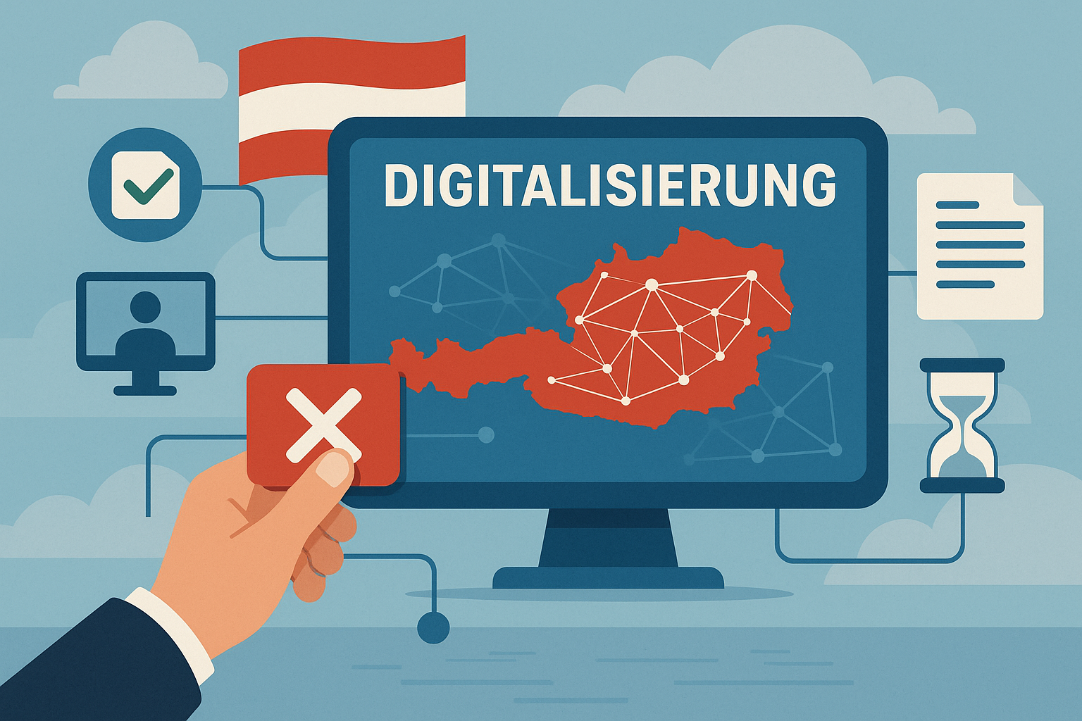Titelbild zu „Digitalisierung in Österreich: Raschere Verfahren durch Projekt X“