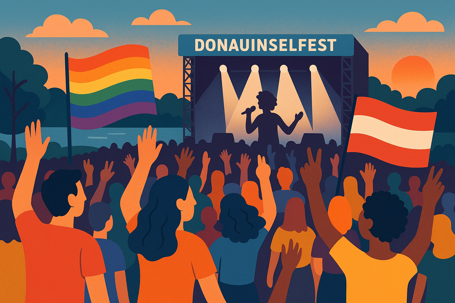 Titelbild zu „Donauinselfest: Ein Zeichen für Solidarität und Vielfalt“