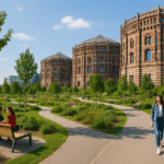 Wien: Neuer Park im Gasometervorfeld als grüne Oase