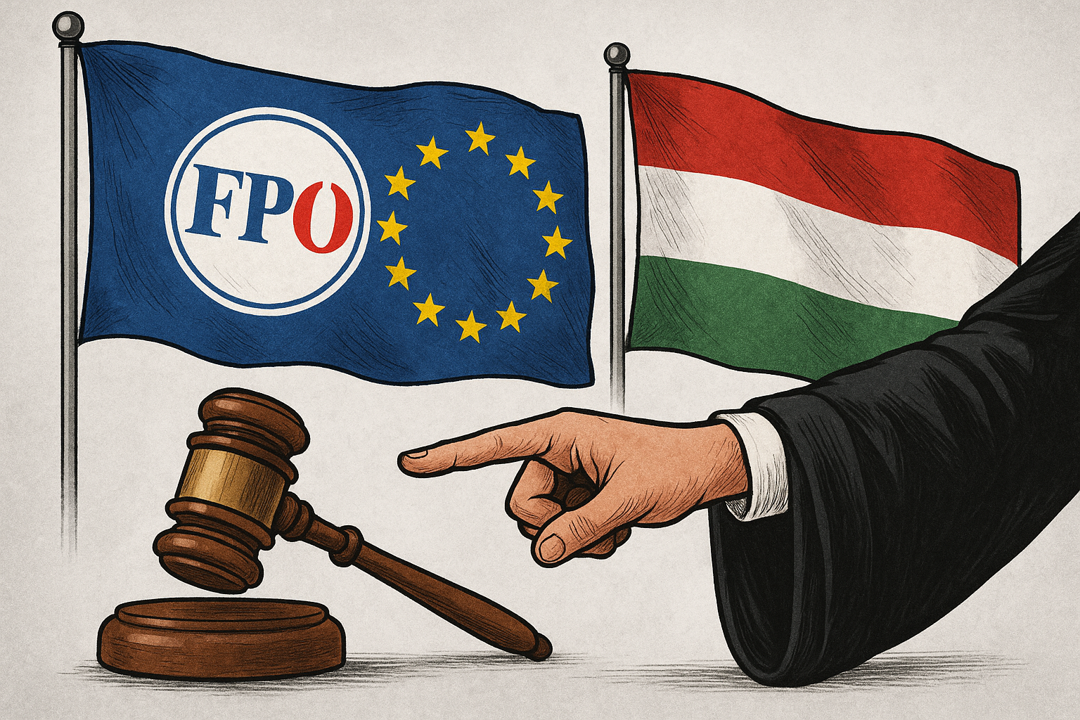 Titelbild zu „FPÖ-Kritik an Brüssels Umgang mit Ungarn: Doppelmoral enthüllt“