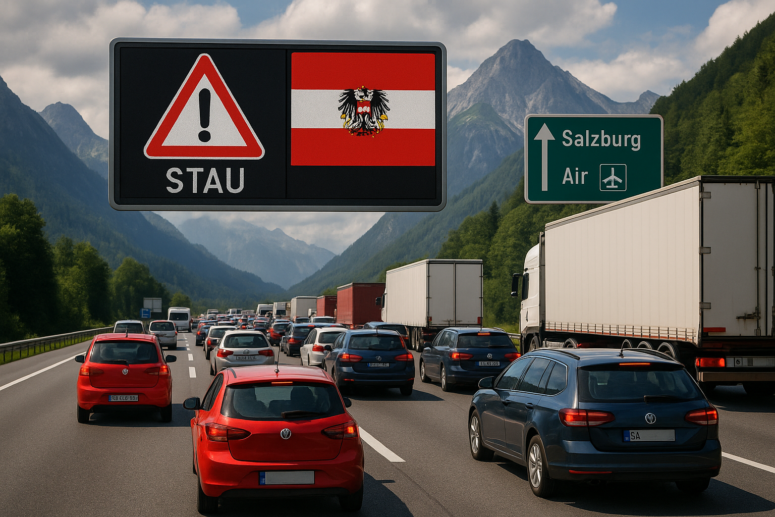 Titelbild zu „Reiseverkehrschaos in Österreich: Herausforderungen und Lösungen“