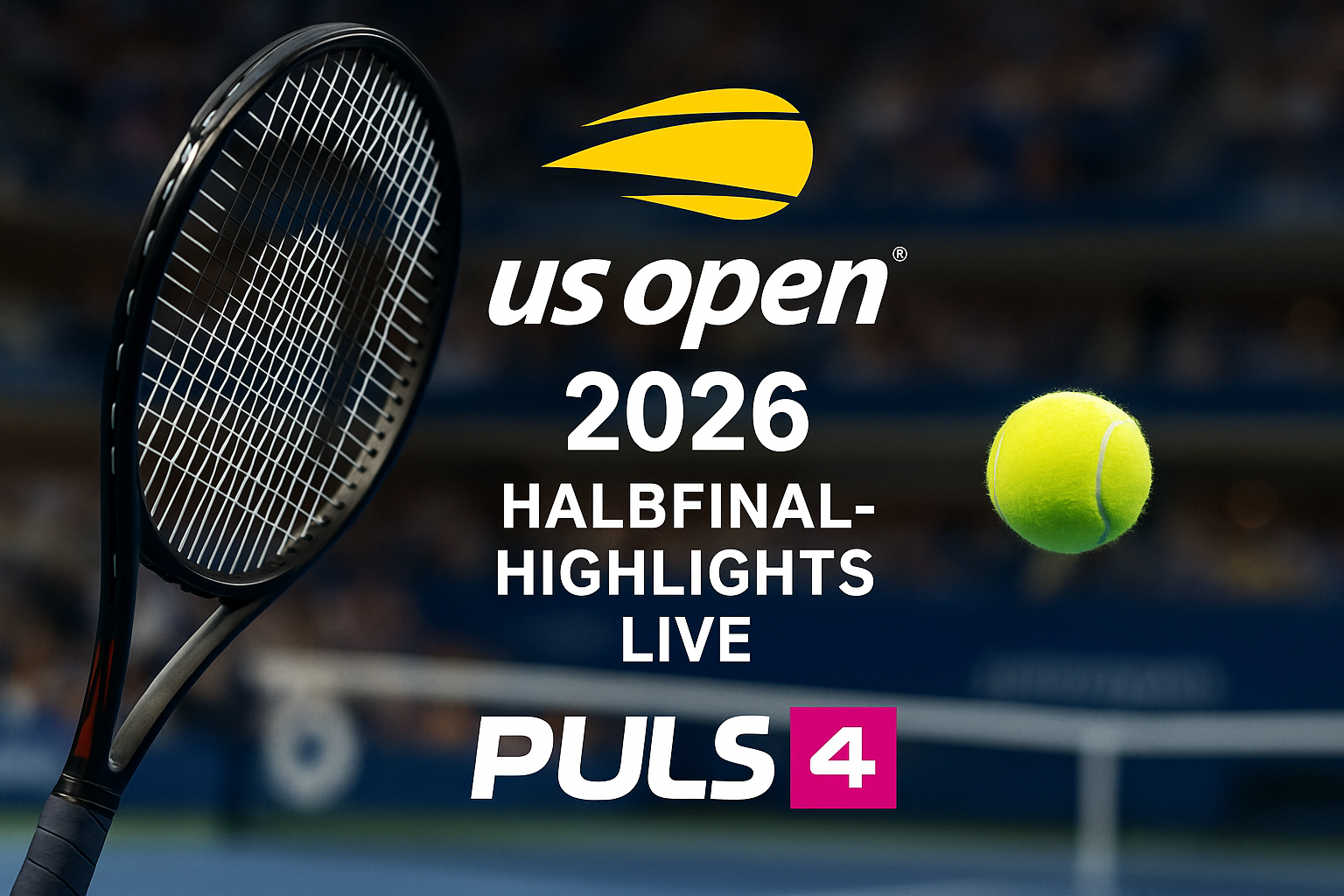 Titelbild zu „US Open 2026: Halbfinal-Highlights live auf PULS 4“