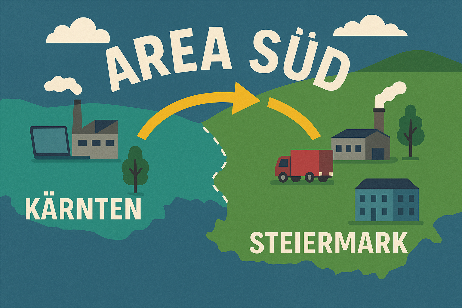 Titelbild zu „AREA Süd: Neuer Wirtschaftsraum verbindet Kärnten und Steiermark“