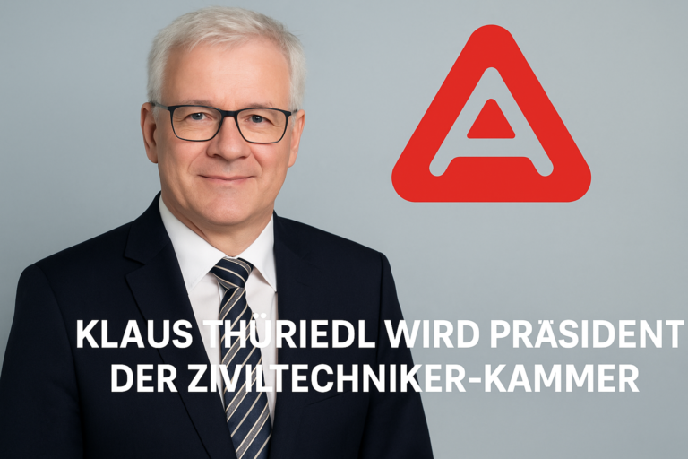 Titelbild zu „Klaus Thürriedl wird Präsident der Ziviltechniker-Kammer“